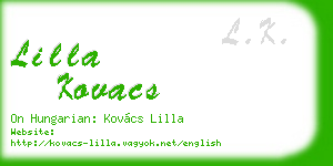 lilla kovacs business card